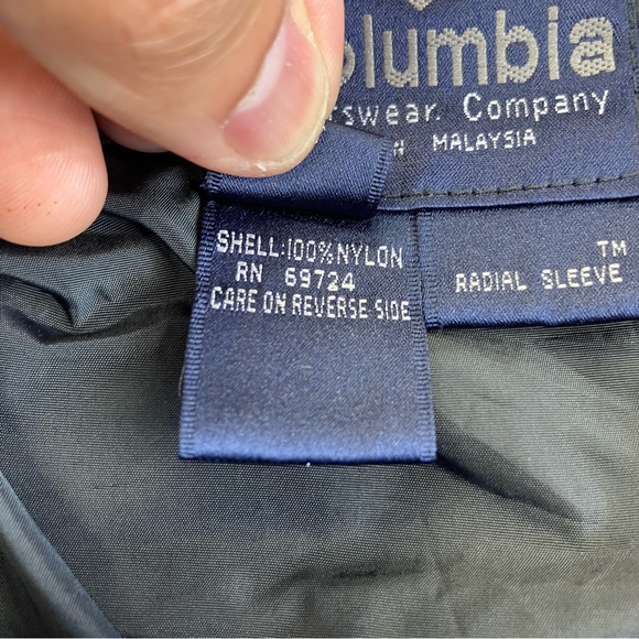 Columbia Vintage Bugaboo Outer Layer Jacket Men's M Red blue skiing Full Zip - Picture 9 of 11